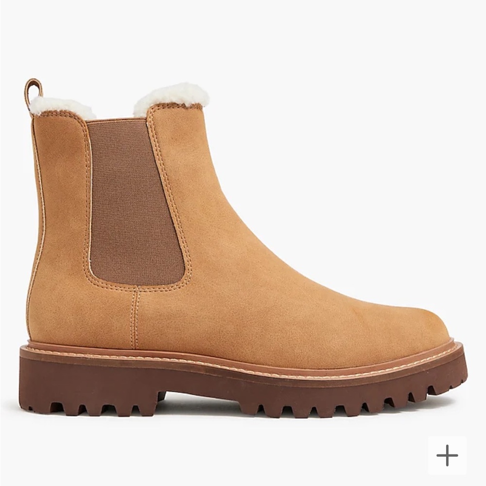 Jcrew lug sole Chelsea boot new with tags never worn size 7.5